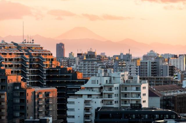 일본 도쿄 아파트 단지사진게티이미지뱅크