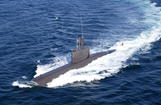 Upgraded 1,200-ton submarine delivered to Korean Navy