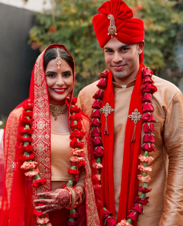 This photo shows a hindu couple Getty Images Bank