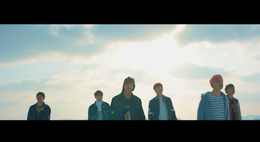 Music video scene from BTSs Spring Day