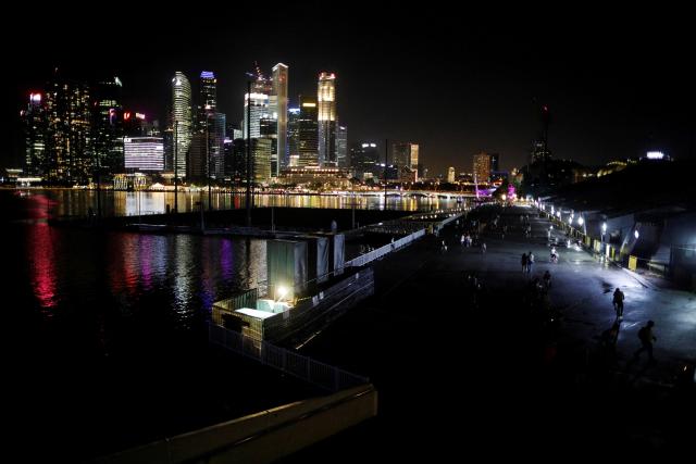 A view of the city skyline in Singapore December 31 2020 Yonhap