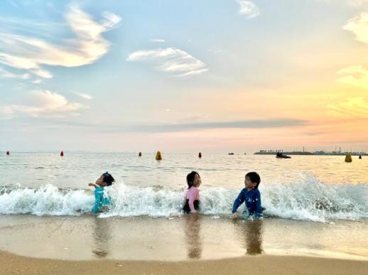 PHOTOS: Wangsan Beach beckons with camping, tidal flats, water fun