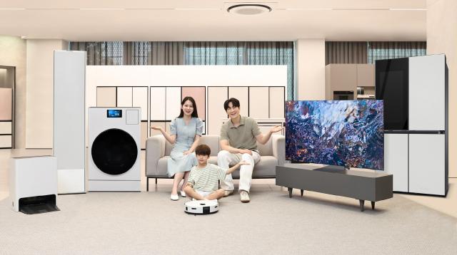 Samsung Electronics models showcase AI appliances at the Daechi Samsung Store to celebrate surpassing 15 million AI appliance sales Courtesy of Samsung Electronics