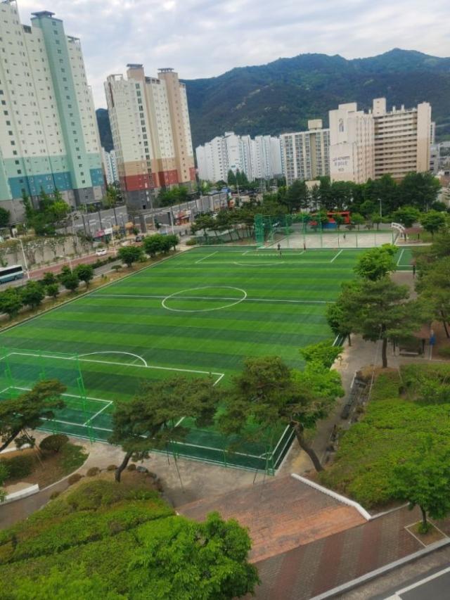 대신대학교 인조잔디 축구장사진대신대학교