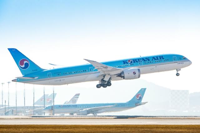 A photo of Korean Airs Boeing 787-9 Courtesy of Korean Air