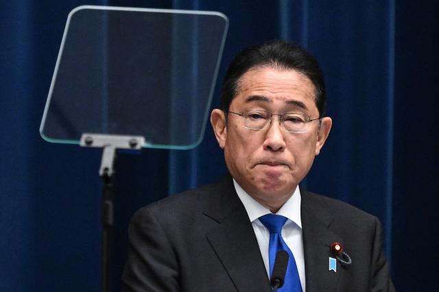 Japanese Prime Minister Fumio Kishida announces he would not seek reelection in a press conference held on August 14 2024 in his official residence Tokyo AFP - Yonhap