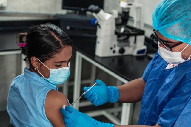 This image shows a patient treated by a doctor Getty Images Bank