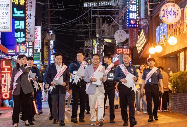 지난 4월 마약근절을 위한 민관경 합동 캠페인 사진영등포구