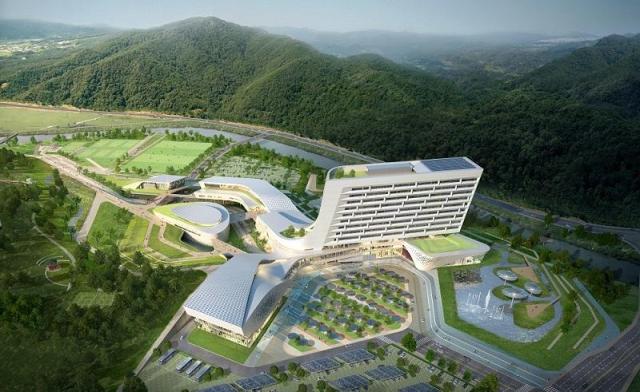 This photo shows the headquarters of Korea Hydro  Nuclear Power KHNP in the southern city of Gyeongju Courtesy of KHNP