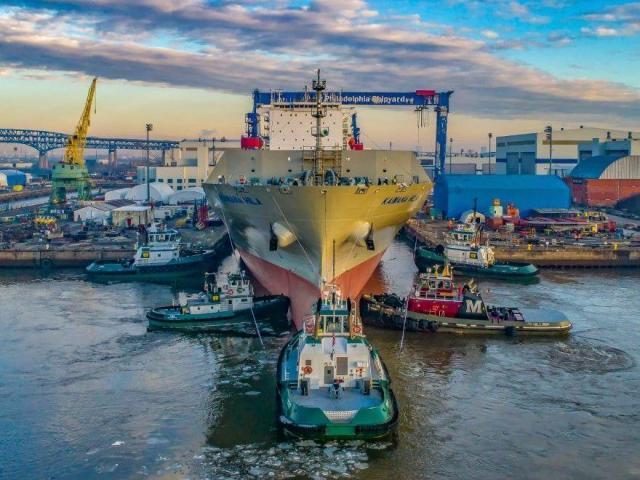 A view of the Philly Shipyard in Philadelphia acquired by Hanwha Group in June Courtesy of Hanwha Group