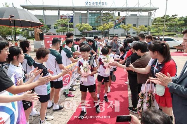 지난달 31일 열린 카퍼레이드 행사 모습 사진당진시