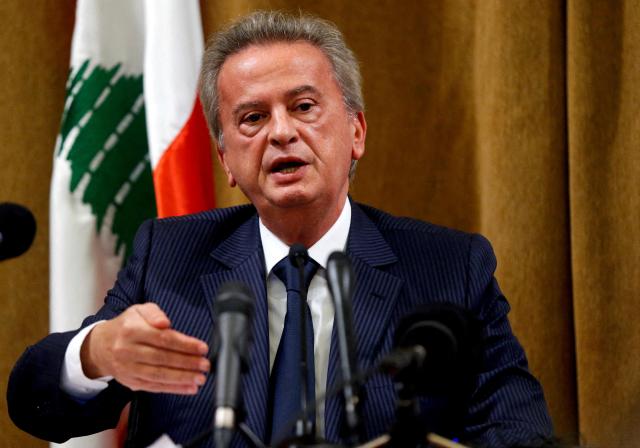 Riad Salameh speaks during a news conference in Beirut Lebanon in this file photo taken on November 11 2019 Reuters-Yonhap