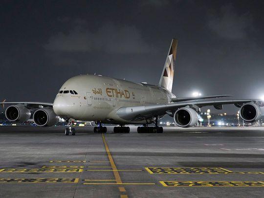 Etihads A380 lands in Mumbai India on Sep 1 2024 Courtesy of Etihad Airways 