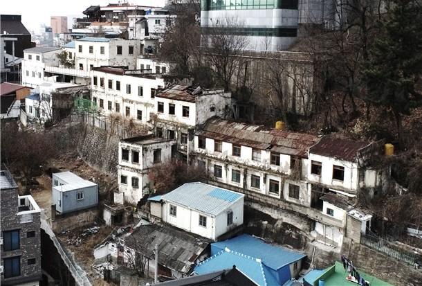 옛 전주 금암고 전경사진전주시