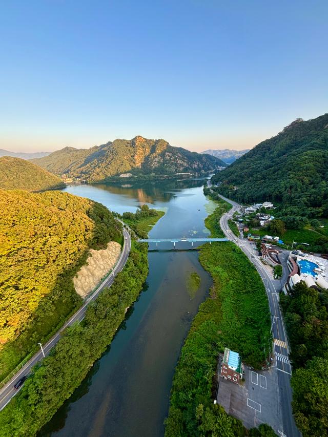 A view shows Bukhan River in the eastern city of Chuncheon Aug 31 2024 AJP Han Jun-gu