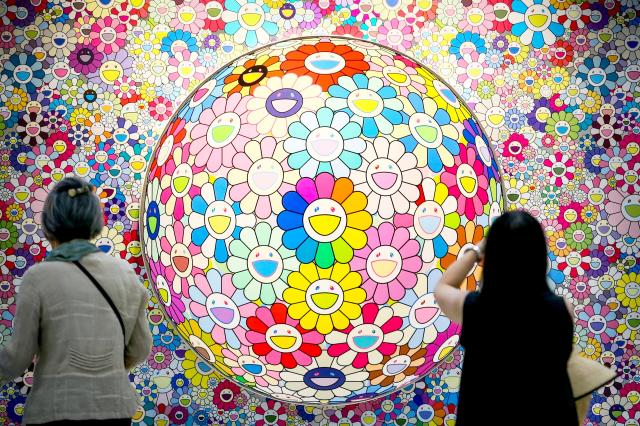 Visitors view artworks at the international art fair FRIEZE SEOUL held at COEX in Seoul on Sep 5 2024 AJP Kim Dong-woo