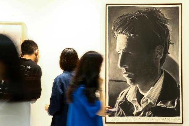 Visitors view artworks at the international art fair FRIEZE SEOUL held at COEX in Seoul on Sep 5 2024 AJP Kim Dong-woo