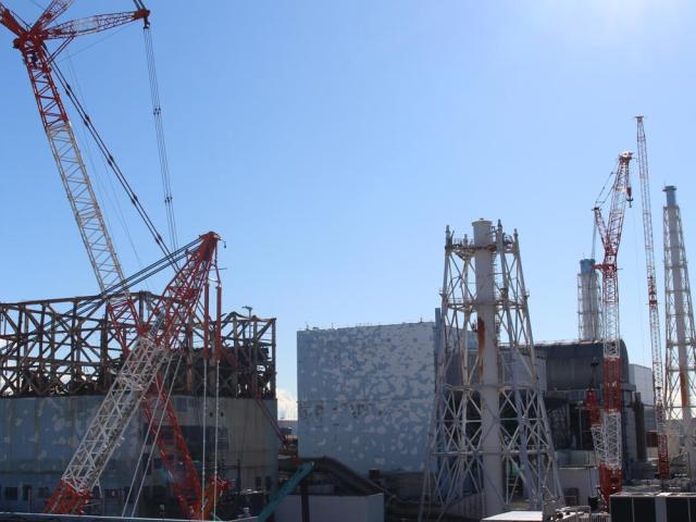 This photo shows the decommissioning site at Fukushima Daiichi Nuclear Power Station Courtesy of Tepco