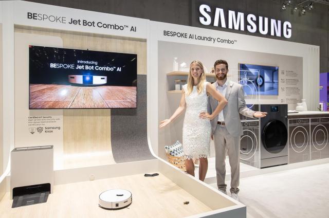 Samsung Electronics models showcase its Bespoke AI Combo appliances Courtesy of Samsung