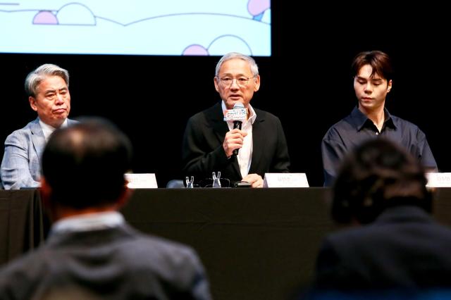 Minister of Culture Sports and Tourism Yu In-chon speaks at a press conference for the 2024 Korea Stage Festa held at the National Museum of Modern and Contemporary Art in Seoul on Sept 6 2024 AJP Kim Dong-woo