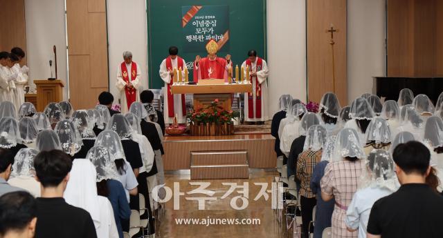 대구파티마병원은 91명의 직원을 대상으로 견진성사를 거행하였다 사진대구파티마병원