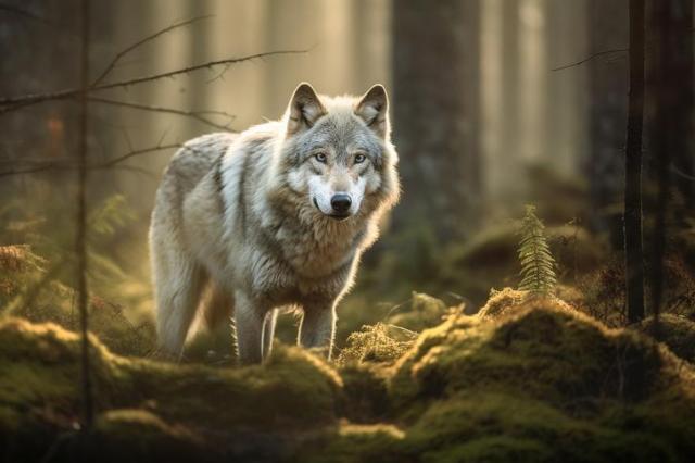 Image of a wild wolf Getty Images Bank