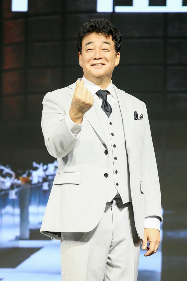 Baek Jong-won CEO of The Born Korea poses during a press conference for Culinary Class Wars in Jongno-gu Seoul on Sept 11 2024