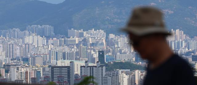 서울 남산에서 바라본 서울 아파트 단지 모습 사진연합뉴스