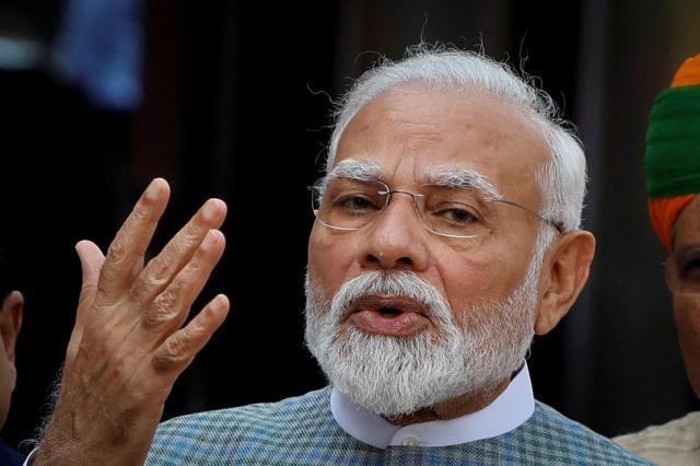 This photo shows Indian Prime Minister Narendra Modi Reuters-Yonhap