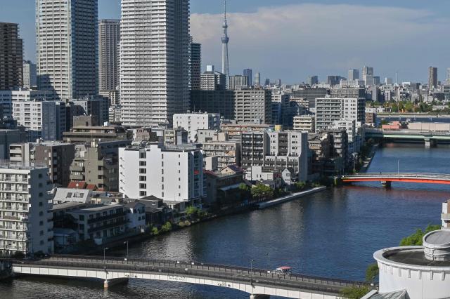 This photo shows a city view of Tokyo Bay Sept 13 2024 AFP - Yonhap