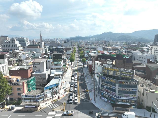 도로환경 개선사업 추진 중인 전주 충경로사진전주시