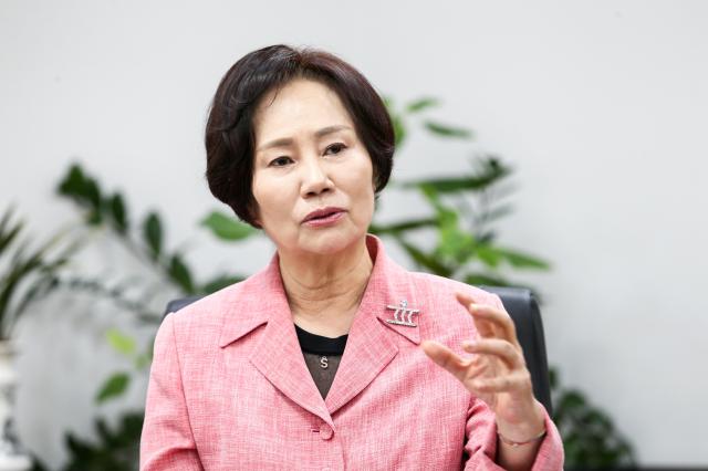 President Lee Jeong-han of the Korean Women Entrepreneurs Association AJU PRESS Kim Dong-woo