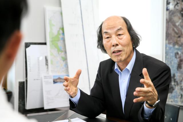 Seoul Chief Architect Kang Byoung-keun talks during an interview with AJP at the city hall on September 3 2024 AJP Kim Dong-woo