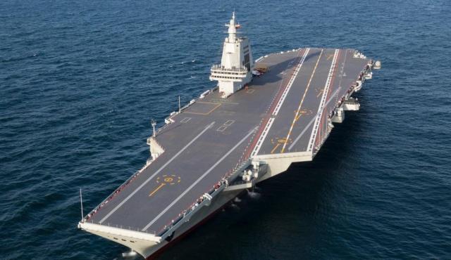 Chinas third aircraft carrier Fujian returns to the Shanghai Jiangnan Shipyard on May 1 2024 Xinhua-Yonhap