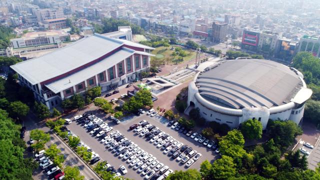 전주시설공단 본부가 위치한 화산체육공원 전경사진전주시설공단