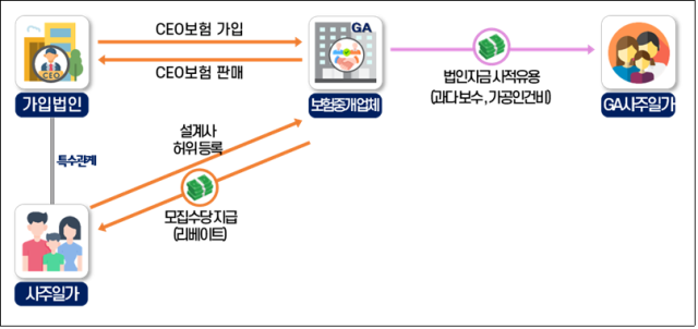 CEO보험 리베이트 탈세 사례자료국세청