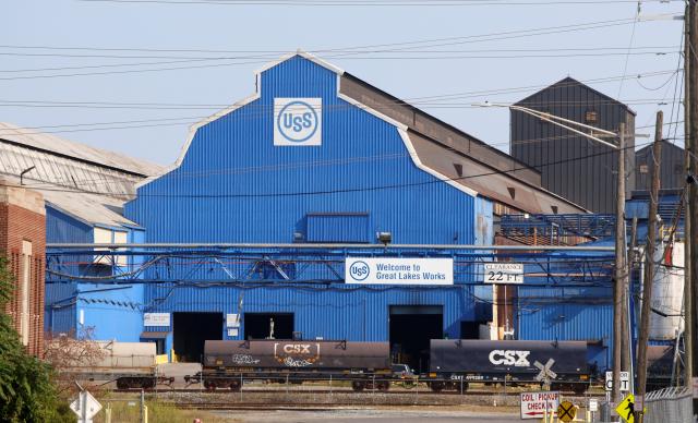 A frontal view of the Great Lakes Works United States Steel Corp in Michigan US Sept 11 2024 REUTERS-Yonhap