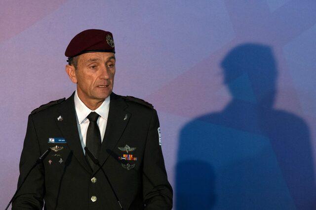 Israel Defense Forces Chief of Staff Herzi Halevi delivers a speech in Jerusalem in this file photo taken on Jan 16 2023 REUTERS-Yonhap