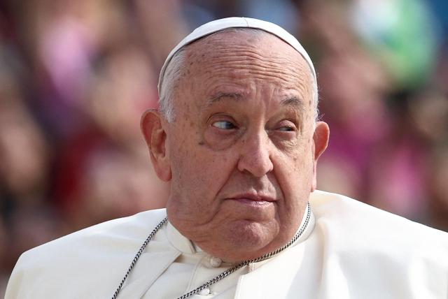 Pope Francis in St Peters Square at the Vatican Sept 25 2024 Reuters-Yonhap