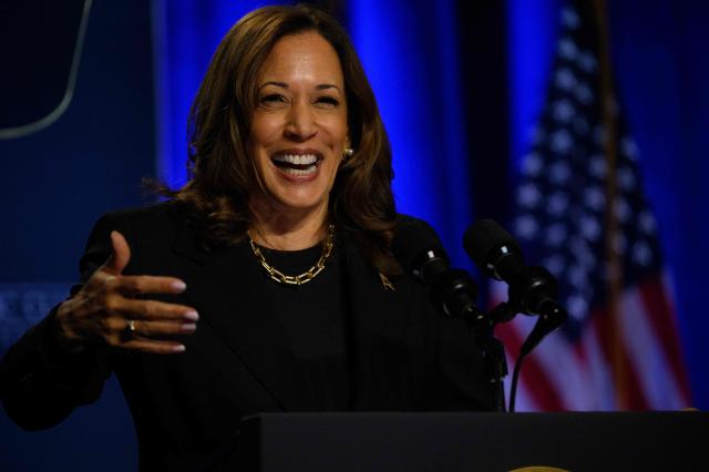 US Vice President and Democratic presidential nominee Kamala Harris delivers a speech at Carnegie Mellon University in Pittsburgh Pennsylvania on Sept 25 2024