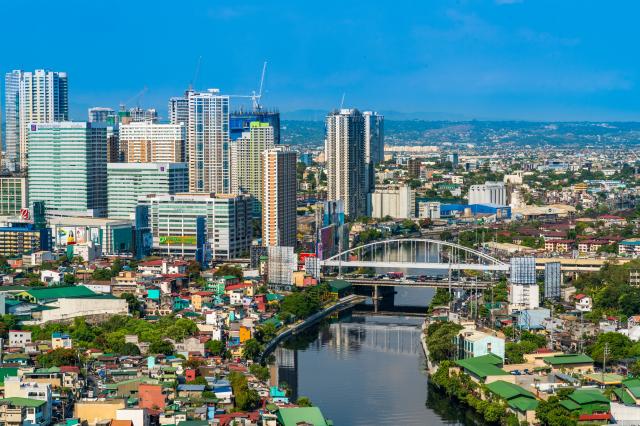 This photo shows Manilas view Getty Images Bank