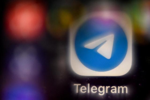 A logo of Telegram the discrete online messenger AFP-Yonhap