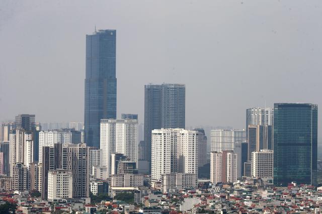 A general view of apartment buildings in Hanoi Vietnam Sept 27 2024 Yonhap