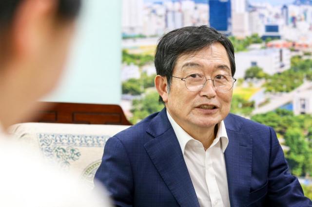 Baek Seung-joo President of the War Memorial of Korea speaks during an interview with AJP at the War Memorial on September 4 2024 Photo by AJPs Kim Dong-woo