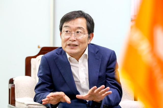 Baek Seung-joo President of the War Memorial of Korea speaks during an interview with AJP at the War Memorial on September 4 2024 Photo by AJPs Kim Dong-woo