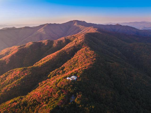 칠갑산도립공원 가을전경사진충남도