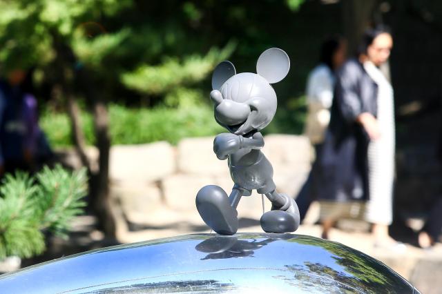 The MickeyFriends Seoul Tour exhibition takes place at Deoksugung Palace in Jung-gu Seoul on Oct 4 2024 AJP Kim Dong-woo