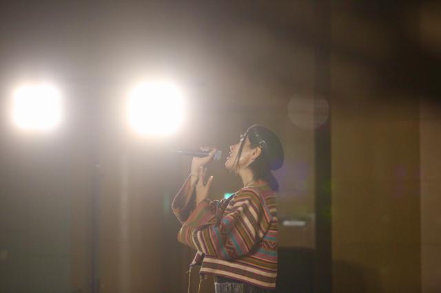 Peruvian singer Lenin Tamayo performs at a concert in central Seoul on Oct 3 2024 AJP Han Jun-gu