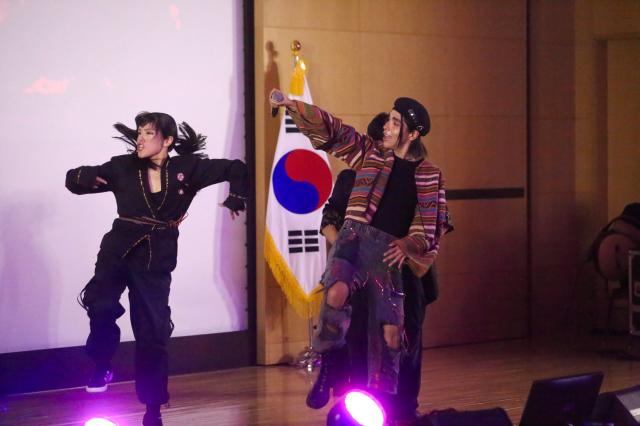 Peruvian singer Lenin Tamayo performs at a concert in central Seoul on Oct 3 2024 AJP Han Jun-gu