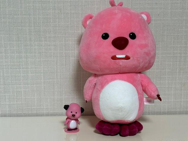 A figurine and plushie of childrens animations Loopy character Provided to AJP